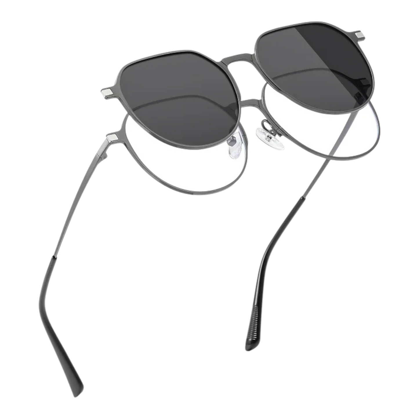 Clip on round Black horse