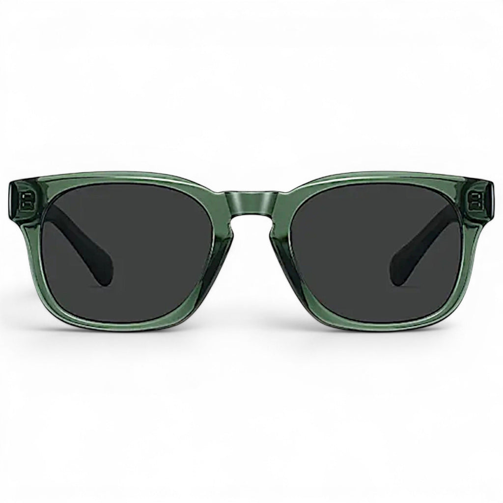 nadaraty eyewear Horus Enzo H 160 green acetate square sunglasses with dark lenses