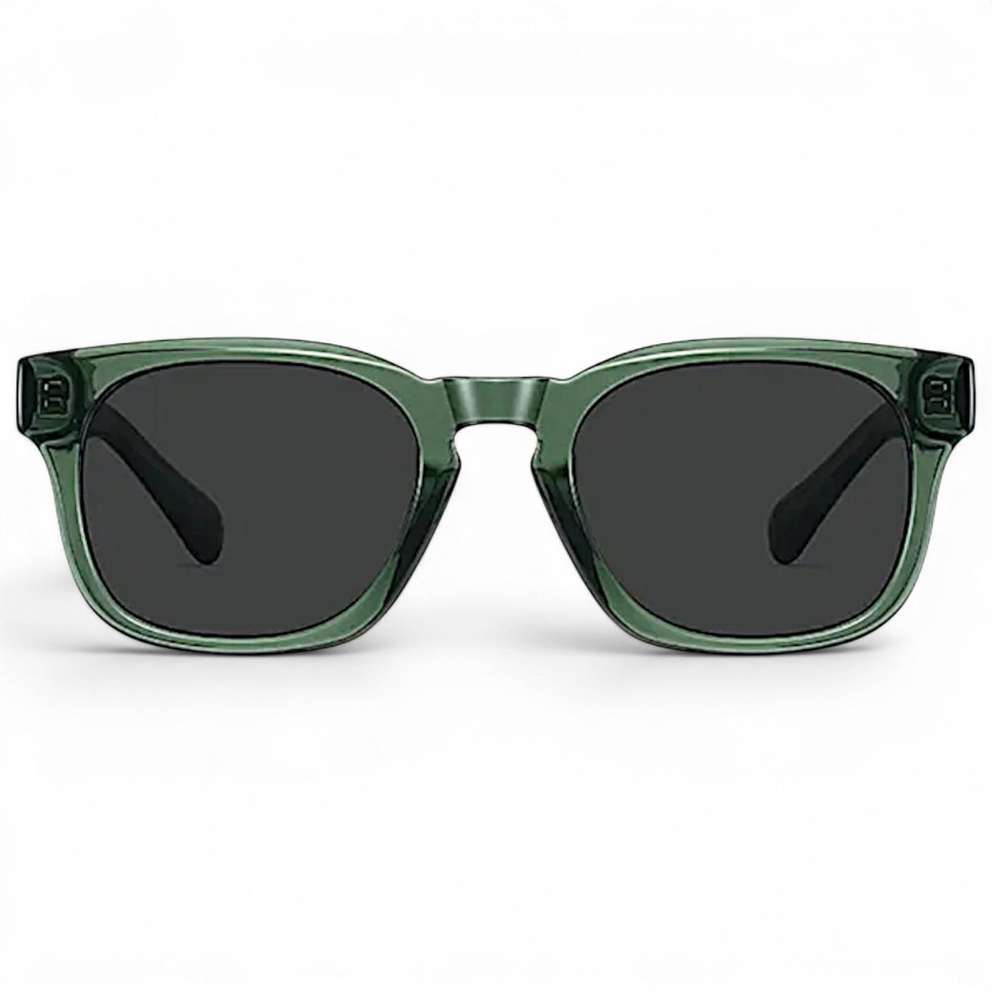 nadaraty eyewear Horus Enzo H 160 green acetate square sunglasses with dark lenses
