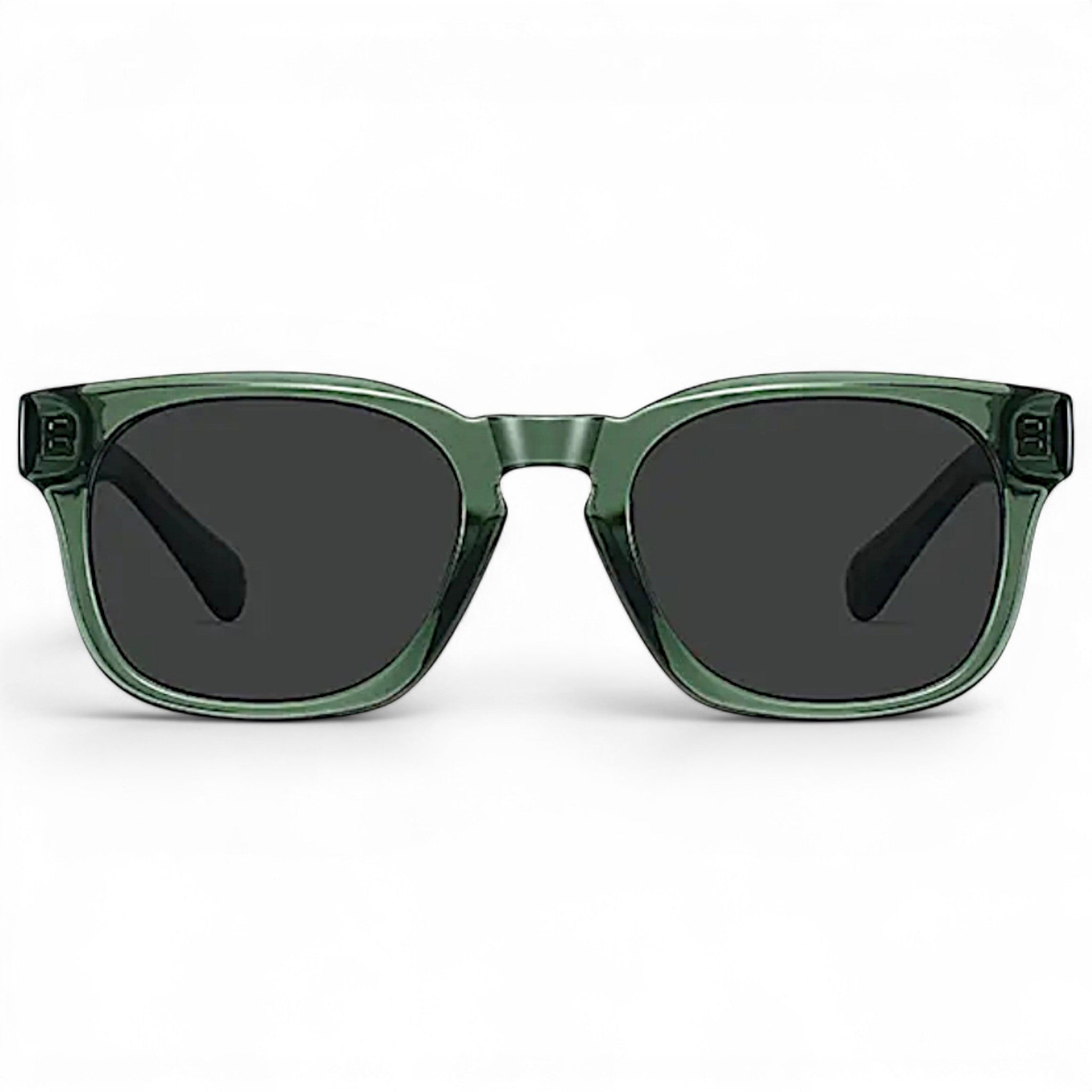 nadaraty eyewear Horus Enzo H 160 green acetate square sunglasses with dark lenses