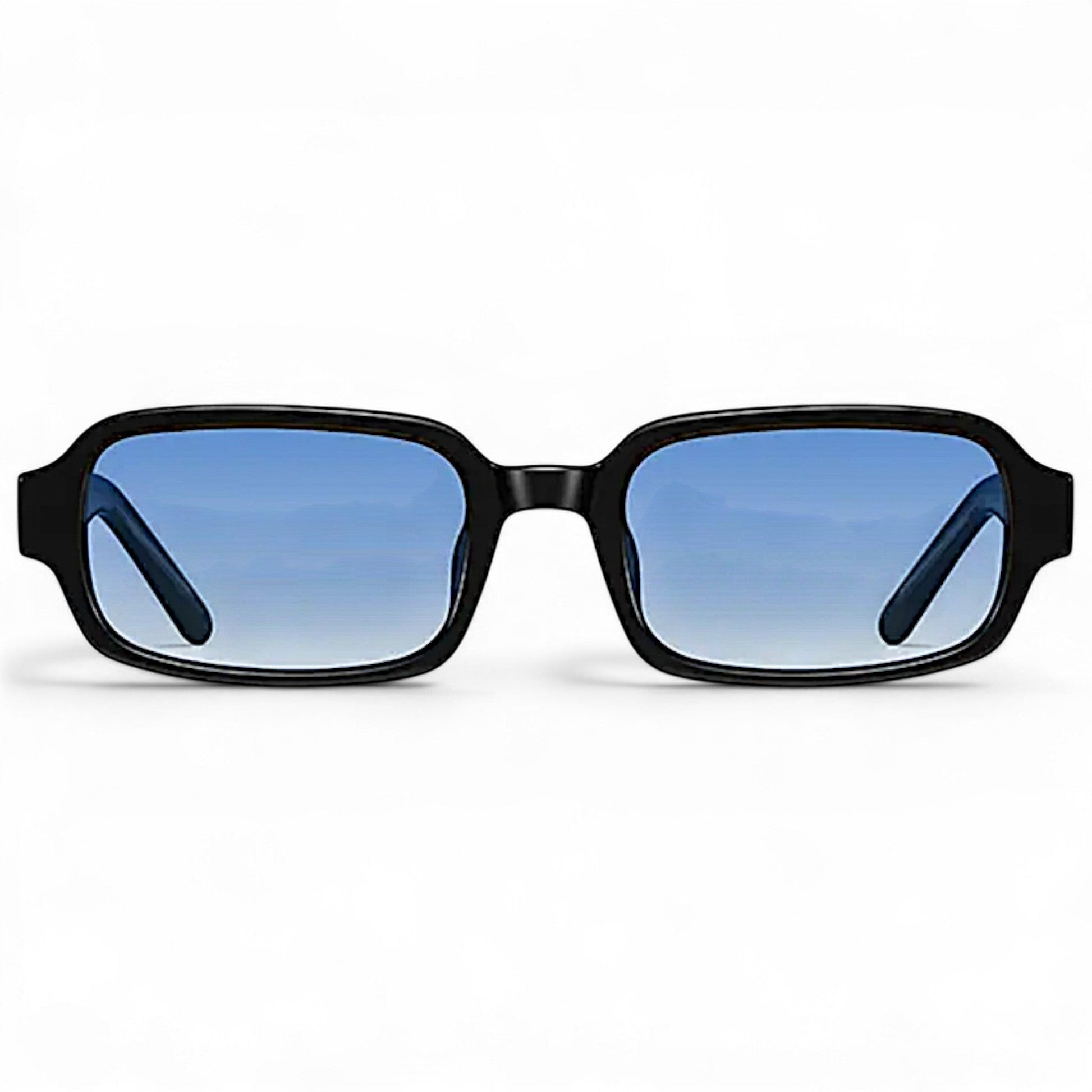 nadaraty eyewear Horus Dante h188 black acetate sunglasses with gradient blue lenses