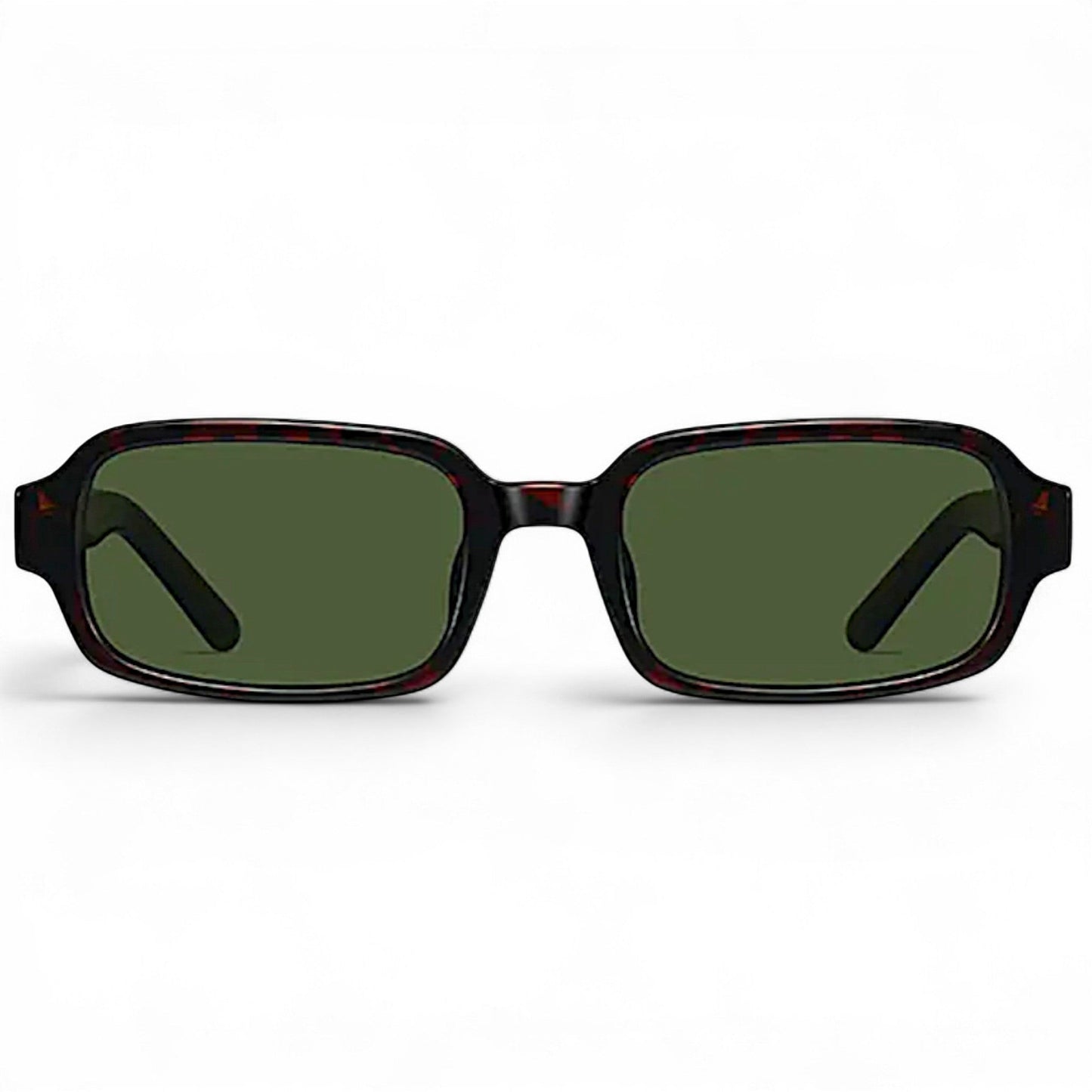 nadaraty eyewear Horus Dante h188 sunglasses with tortoise shell acetate frame and green lenses.