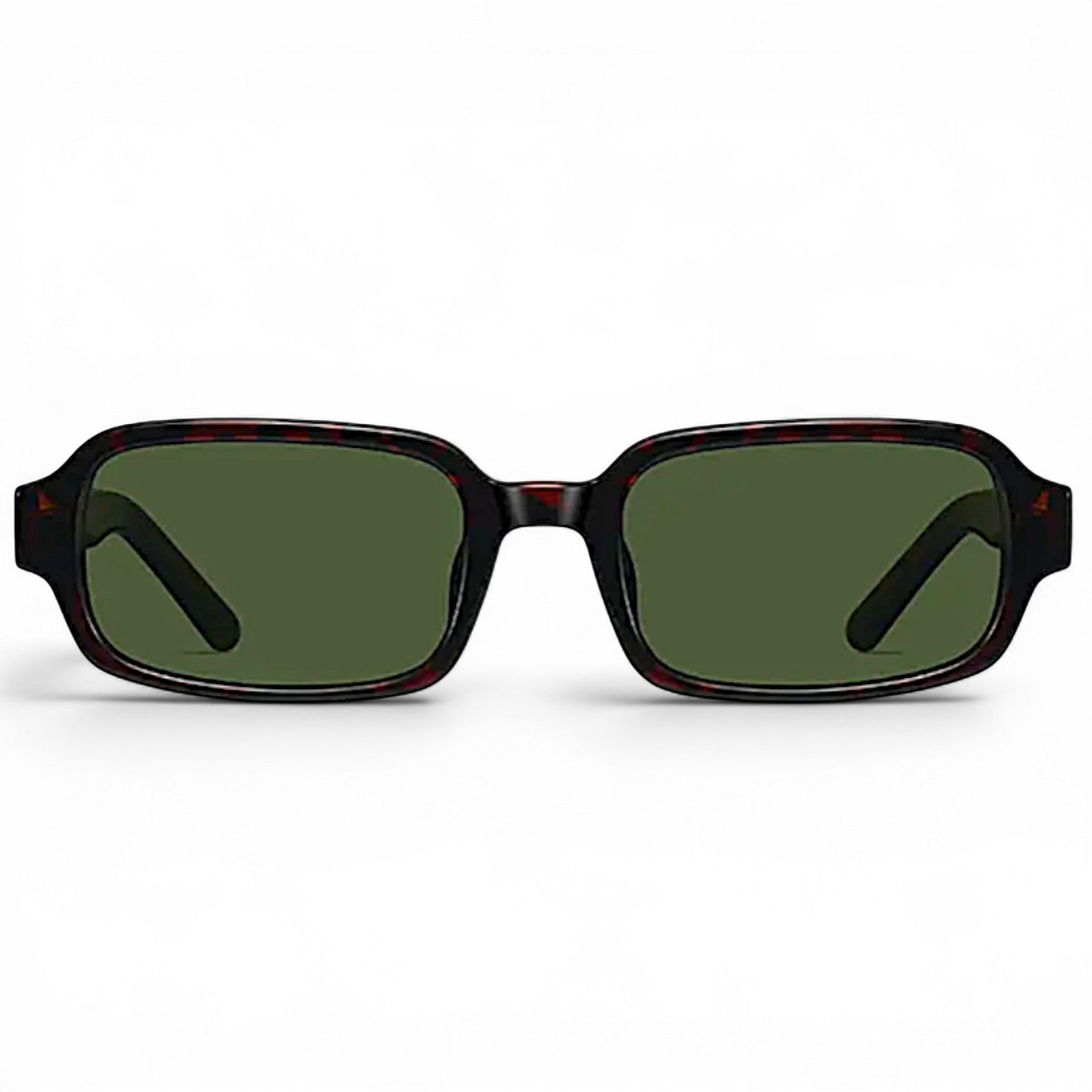nadaraty eyewear Horus Dante h188 sunglasses with tortoise shell acetate frame and green lenses.