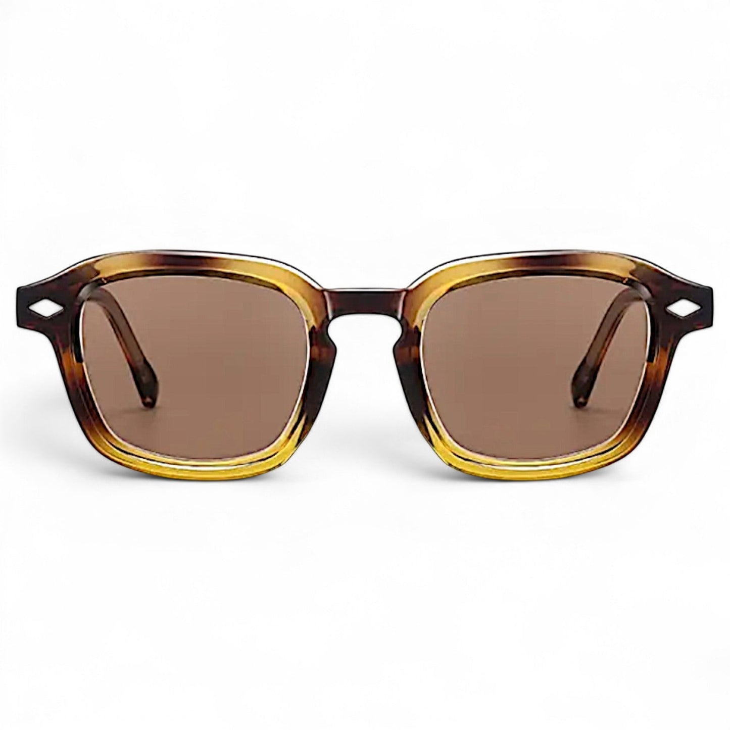 Nadaraty Eyewear Horus Delta H 82 sunglasses with tortoise shell acetate frames and brown lenses.