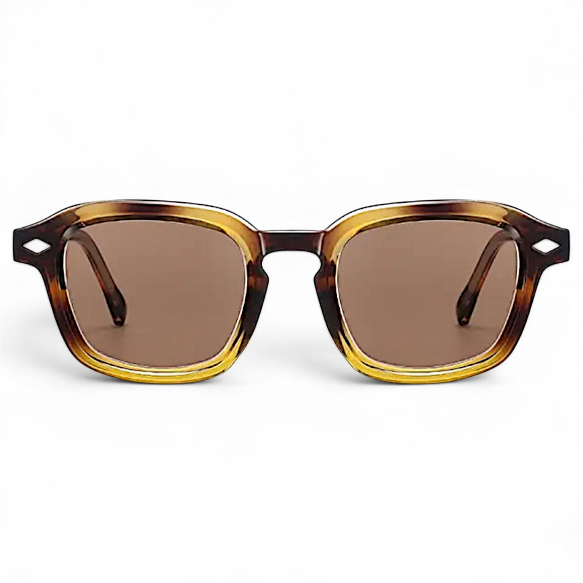 Nadaraty Eyewear Horus Delta H 82 sunglasses with tortoise shell acetate frames and brown lenses.