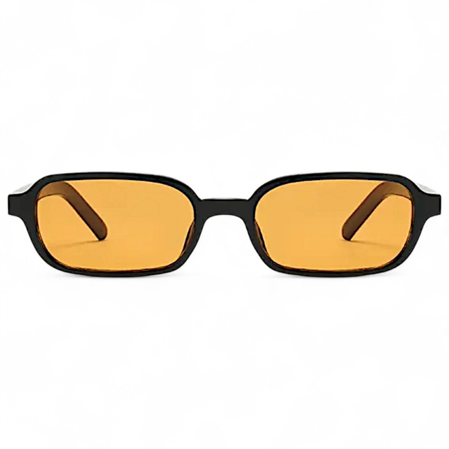 nadaraty eyewear Horus Eagle H 193 black rectangular sunglasses with orange lenses