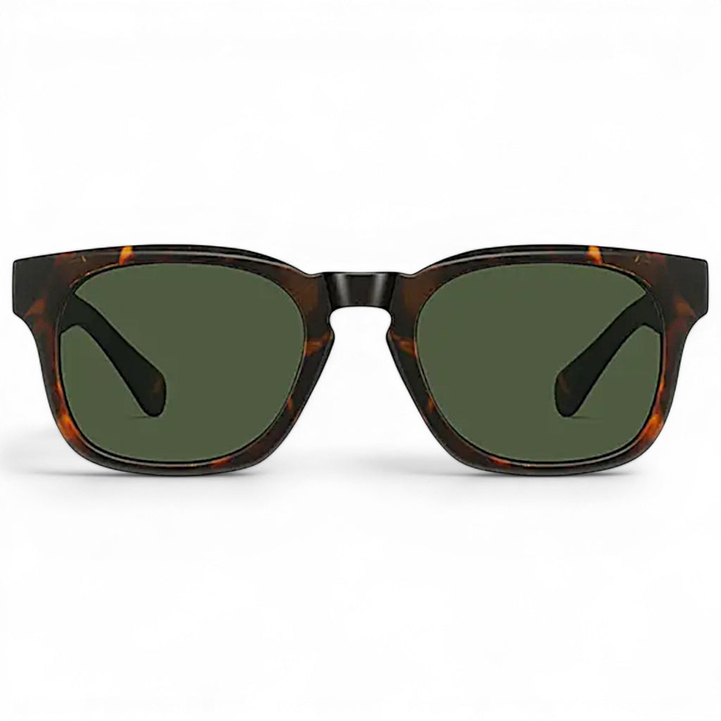 nadaraty eyewear Horus Enzo H 160 square tortoise shell sunglasses with green lenses