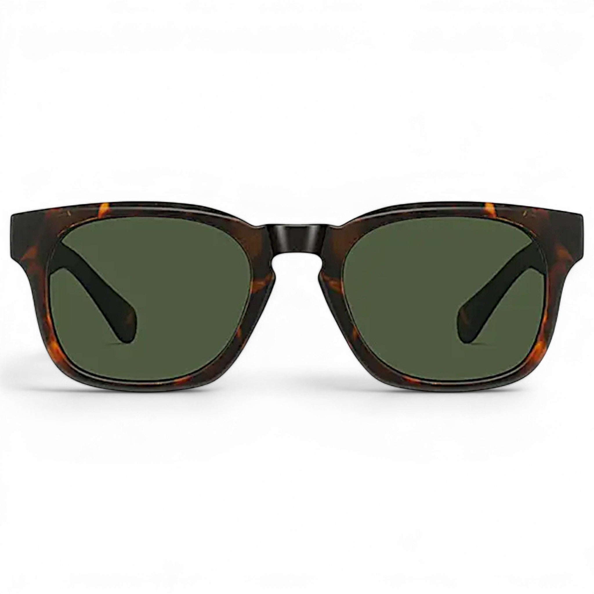nadaraty eyewear Horus Enzo H 160 square tortoise shell sunglasses with green lenses