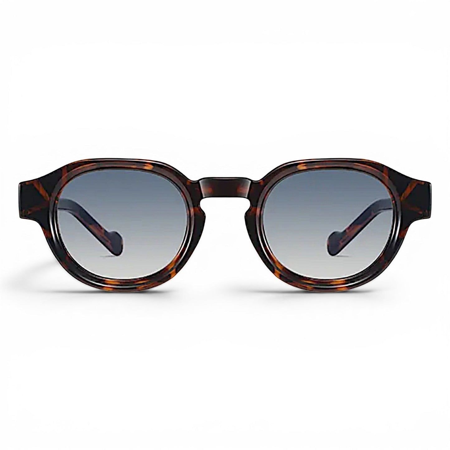 nadaraty eyewear Horus Pro - H 178 tortoiseshell round sunglasses with gradient blue lenses.