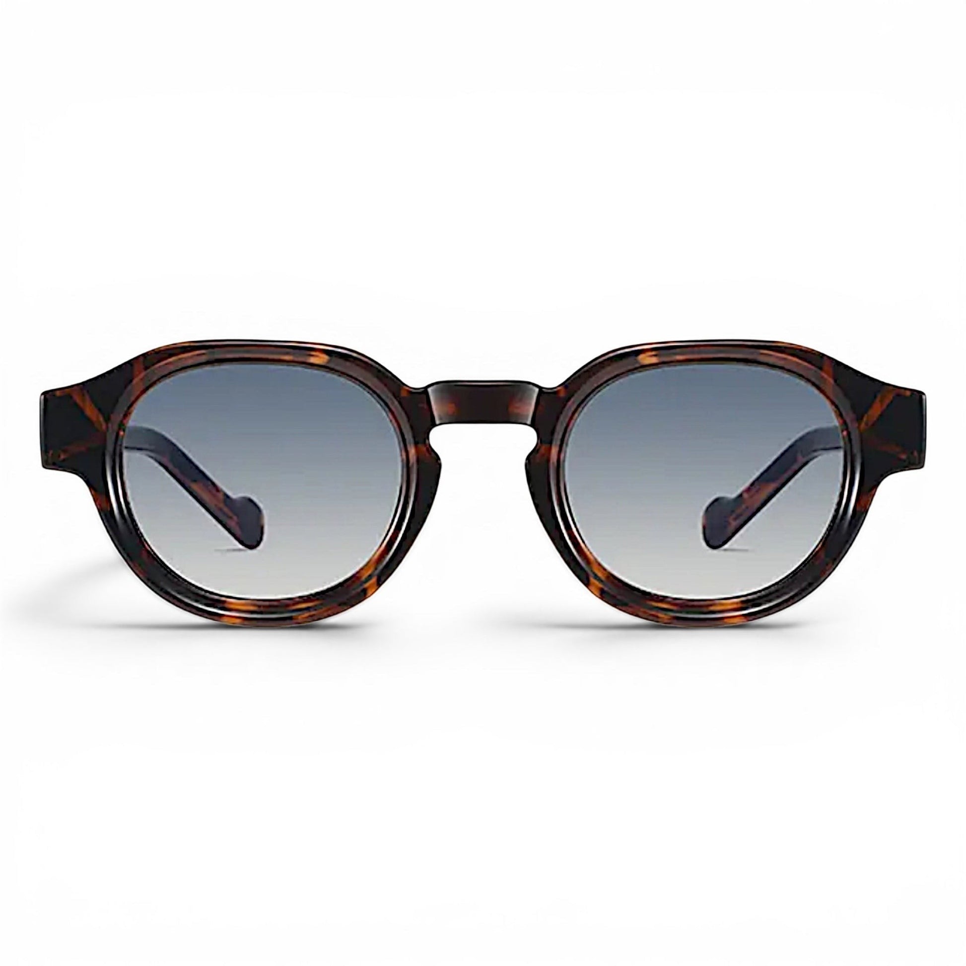 nadaraty eyewear Horus Pro - H 178 tortoiseshell round sunglasses with gradient blue lenses.
