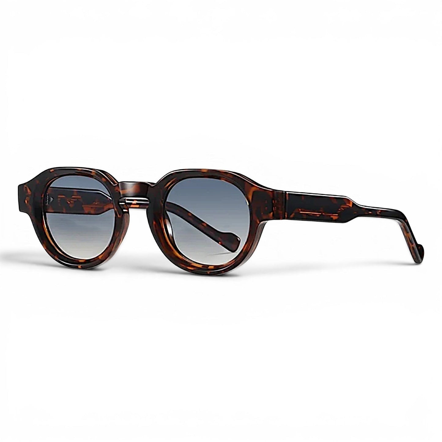 nadaraty eyewear Horus Pro - H 178 round tortoiseshell acetate sunglasses with gradient lenses