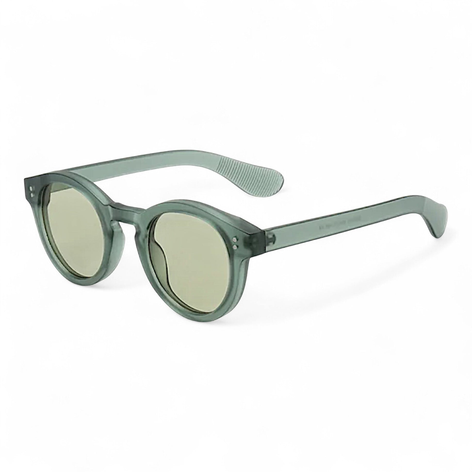 nadaraty eyewear Horus Rift H 151 unisex rounded sunglasses in translucent grey Polycarbonate with light brown lenses.