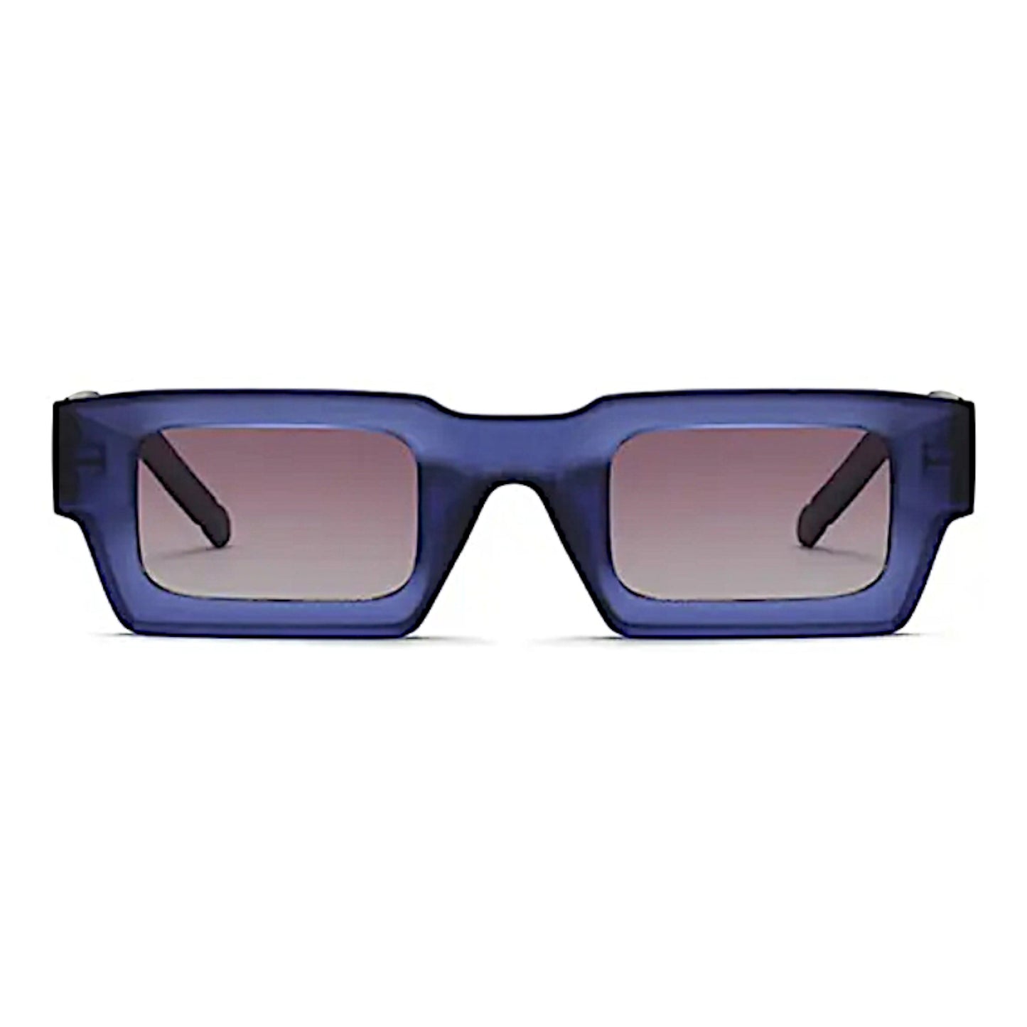 Nadaraty eyewear Horus Speed bold blue rectangular sunglasses with gradient lenses.
