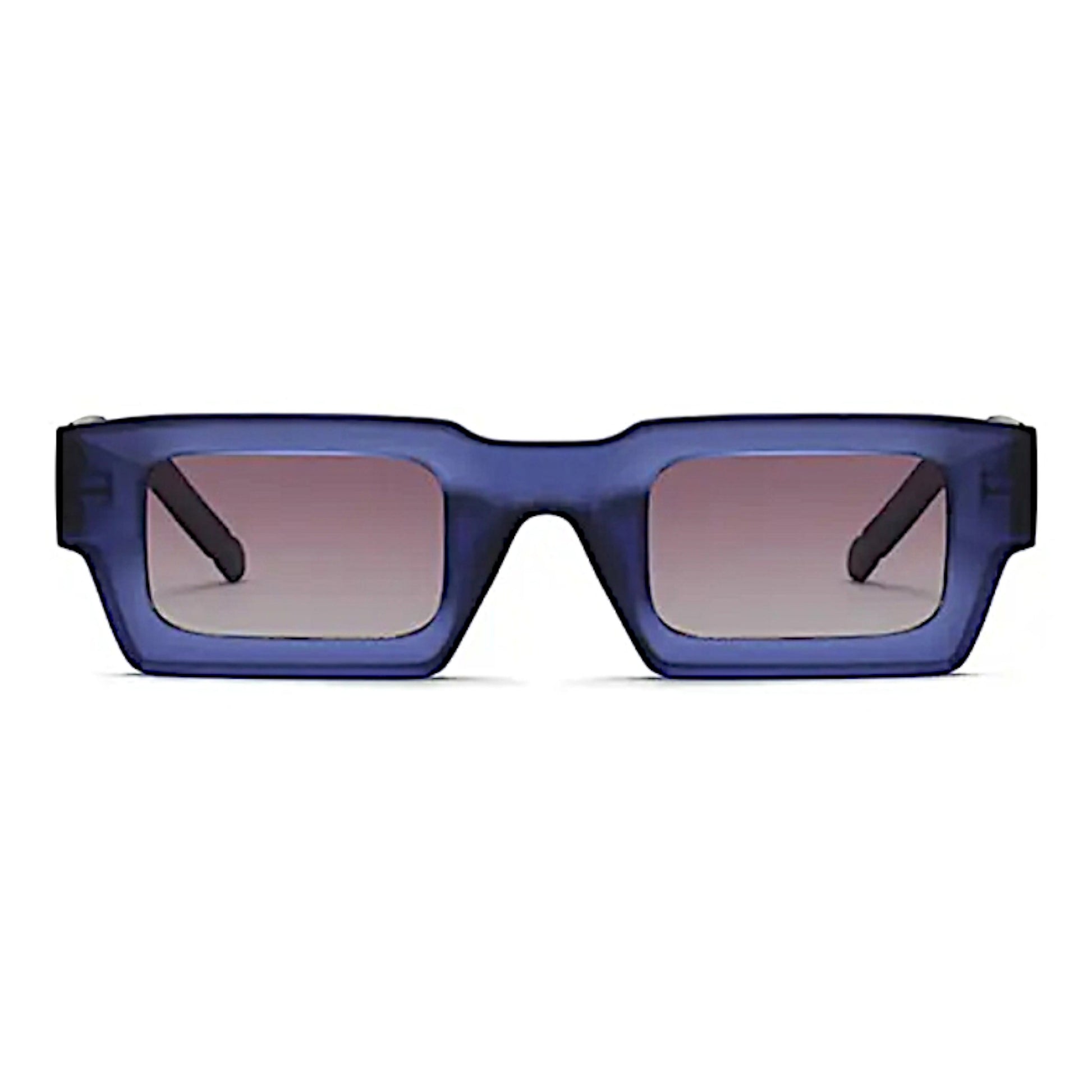 Nadaraty eyewear Horus Speed bold blue rectangular sunglasses with gradient lenses.