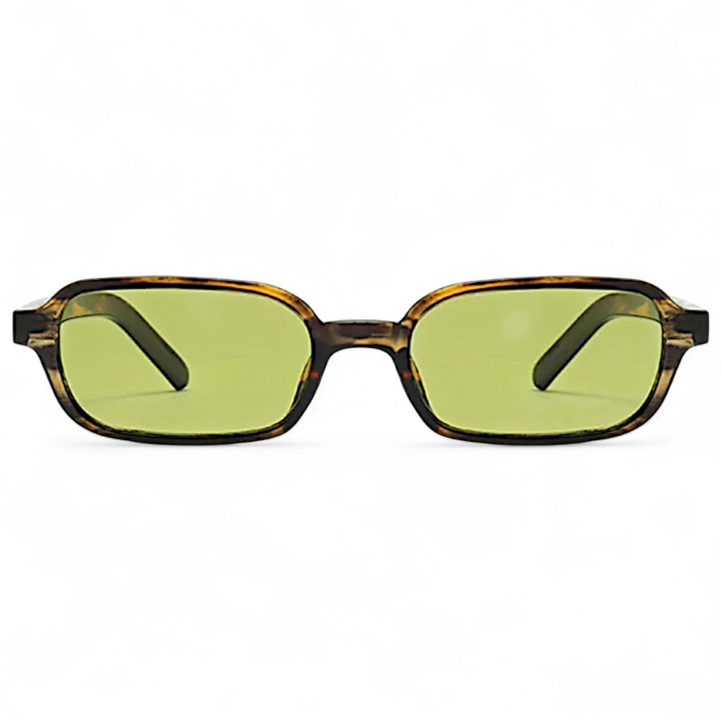 nadaraty eyewear Horus Eagle H 193 tortoise shell rectangular sunglasses with green lenses