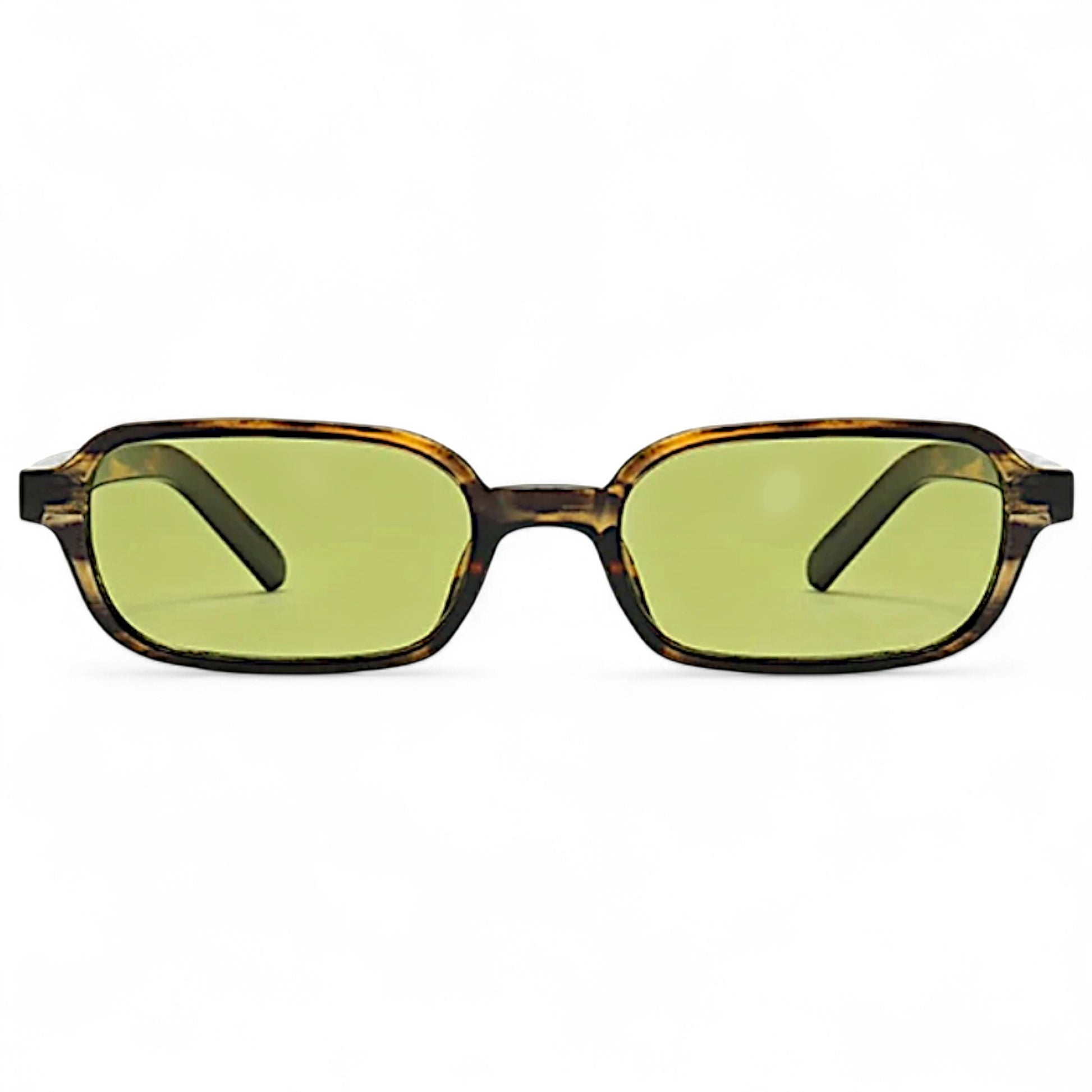nadaraty eyewear Horus Eagle H 193 tortoise shell rectangular sunglasses with green lenses
