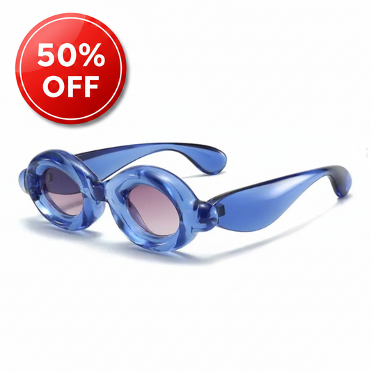 Bubble round blue