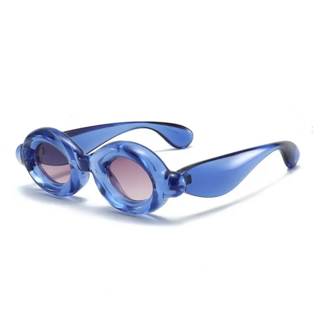 Bubble round blue